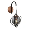 Siyah Boyalı Metal Aplik, E14, 22x24 cm