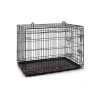 Siyah Metal Köpek Kafesi 91x61x66 cm