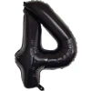 Siyah Rakam Folyo Balon 34 inç (76-82 cm)