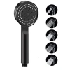 Siyah Turbo Fan Lite El Duşu - 5 Fonksiyonlu, Su Tasarruflu