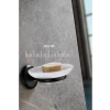 Siyah Yapışkanlı Hazneli Katı Sabunluk