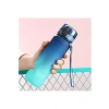 Sızdırmaz 500ml Çift Renkli Softtouch Tritan Su Matarası - Mavi-Turkuaz