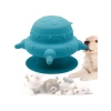 Sızdırmaz Silikon Yavru Köpek Mama Kabı, 240ml Kapasiteli (Mavi)