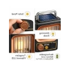 Solar ve USB Şarjlı Dimmer Ayarlı Kamp Lambası - Taşınabilir, Metal Kolu ile