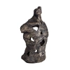Soyut Tasarım Siyah Biblo - 10x24x36 cm