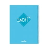 Spiralli Kareli Defter - Turkuaz, A4 Boyut, 200 Sayfa