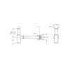 T Tipi Lavabo Sifonu - Krom Renk, G 1 1/4” Giriş