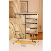 Takı Organizeri, Metal Stand ve Ahşap Taban, 35x30x9.5 cm