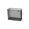 Taşınabilir Metal File Kutu Dosya Klasör Sepeti, Siyah