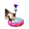 Tek Katlı Eğlenceli Kedi Oyuncağı ve Tırmalama (Turkuaz)