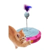 Tek Katlı Eğlenceli Kedi Oyuncağı ve Tırmalama (Turkuaz)