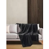 Tek Kişilik Siyah Peluş Polar Battaniye 170x230 cm