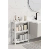 Tekerlekli 3 Katlı Mutfak ve Banyo Organizeri - Beyaz