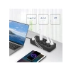 Termal Akım Korumalı 10lu Priz Soketi - 2 Metre Uzatma Kablosu, USB Çıkışlı