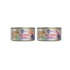 Tiftiklenmiş Tavuk Göğsü ve Somonlu Konserve Kedi Maması 70 gr (2 Paket)