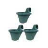 Tom1 Askılı Balkon Saksı Seti, 20 cm, 3 Litre, 3 Adet