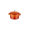 Turuncu Döküm Mini Tencere - 10 cm, 0.35 L
