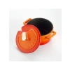 Turuncu Döküm Mini Tencere - 10 cm, 0.35 L