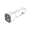 USB Araç Şarj Aleti - 2 USB Portu, 2100 mAh, Beyaz