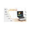 USB-C Taşınabilir Laptop Standı - HDMI 4K, USB 3.0, PD 100W Şarj, 11-17 inç Uyumlu