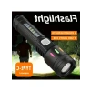USB Şarjlı Ultra Güçlü LED El Feneri - 5 Modlu Aydınlatma