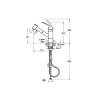 Uzayabilen El Duşlu Eviye Bataryası - 8 Litre/dk Akış Hızı