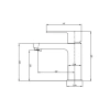 Uzun Çıkış Uçlu Lavabo Bataryası - 120mm