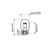 W21/5W Standart Araç Ampulü - 12V, 10lu Paket