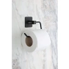Yapışkanlı Siyah Kare Tuvalet Kağıtlığı - Modern Tasarım