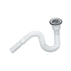 Yüksek Kaliteli Çelik Süzgeçli Lavabo Gider Hortumu - 150 cm