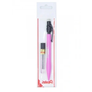 0.5 mm Plastik Gövdeli Versatil Kalem + 12li Yedek Uç Seti - Pembe