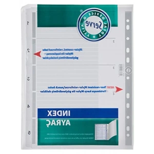 1-5 Rakamlı A4 Karton Ayrac