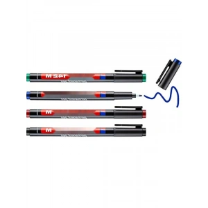 1 mm Kalınlığında Kalıcı OHP Marker Seti, 4 Renk