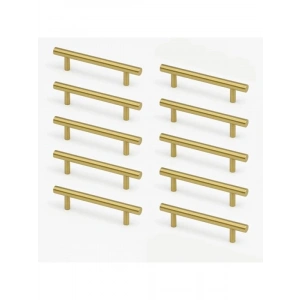 10 Adet Altın Renk Metal Mutfak Çekmece Dolap Kulpları (128 mm)