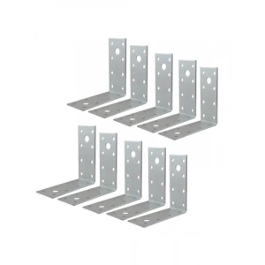 10 Adet Metal Köşebent - 40x80x80 mm Bağlantı Aparatı