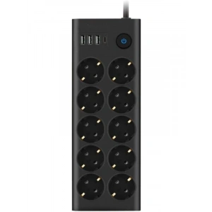 10lu Termal Akım Korumalı Priz Seti - 3x USB ve 1x Type-C Giriş