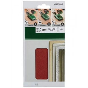 10lu Titreşimli Zımpara Kağıdı Seti, 93x185 mm, 60/120/180 Kum