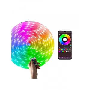 10 Metre Uzunluğunda Müziğe Duyarlı RGB LED Işık - Bluetooth Kumandalı