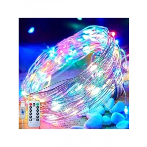 10 Metre Uzunlukta, 50 LED Renkli Peri Işıkları, USB ile Çalışan