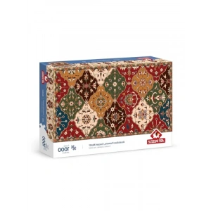 1000 Parça Anadolu Çiçekleri Motifli Puzzle