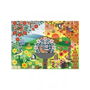 1000 Parça Renkli Kuşlar Temalı Puzzle