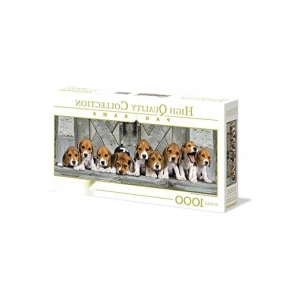 1000 Parça Yetişkin Puzzle – Beagle Temalı Panorama