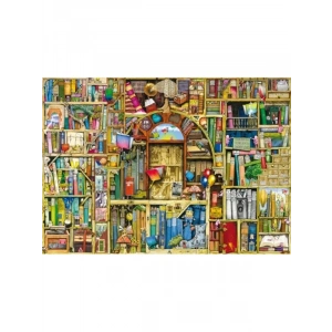 1000 Parçalı Eğlenceli Puzzle Kitapçı Teması