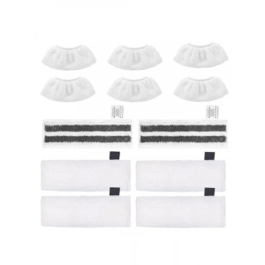 12 Adet Mikrofiber Bez Seti, Buharlı Temizleyici Aksesuarı