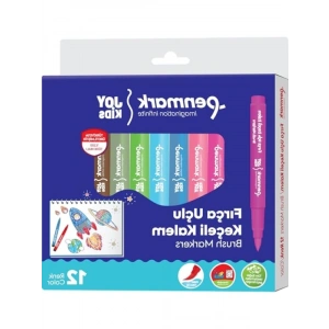 12li Süper Yıkanabilir Brush Uçlu Keçeli Kalem Seti