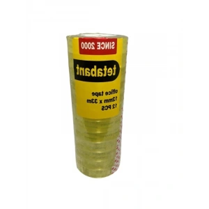 12 mm x 33 m Kırtasiye Bandı - 12 Adet Set