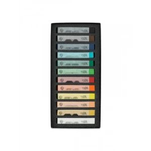 12 Renk Yumuşak Toz Pastel Seti, Kuru Pastel