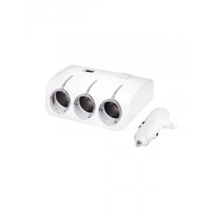 12V/24V Uyumlu Araç Şarj Aleti - 2 USB + 3 Çakmaklık Girişi