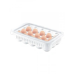 15li Kapaklı Plastik Yumurtalık - 28x18x7 cm
