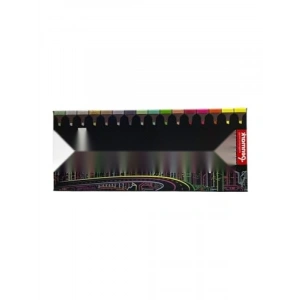 16lı Fosforlu Kalem Seti, 4 Neon, 4 Pastel, 4 Tropik ve 4 Simli